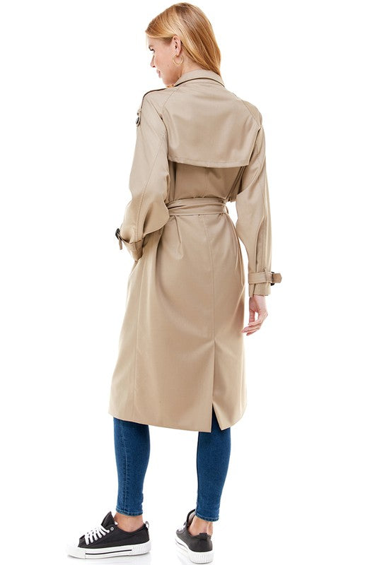 Load image into Gallery viewer, Glow Fashion Boutique Women&amp;#39;s Trench Coat
