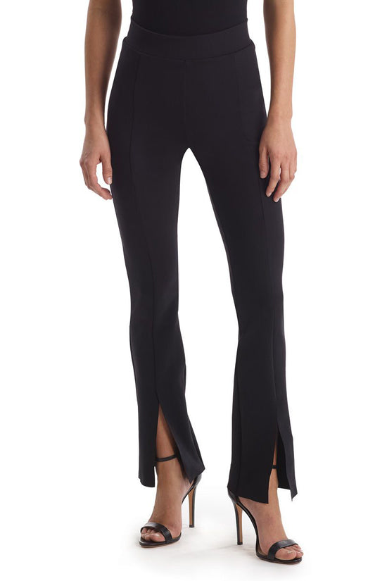 Glow Fashion Boutique Black Front Split Pants