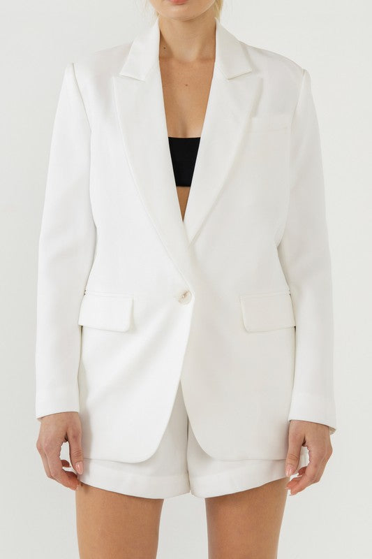 Load image into Gallery viewer, Glow Fashion Boutique neutral Women&amp;#39;s Blazer
