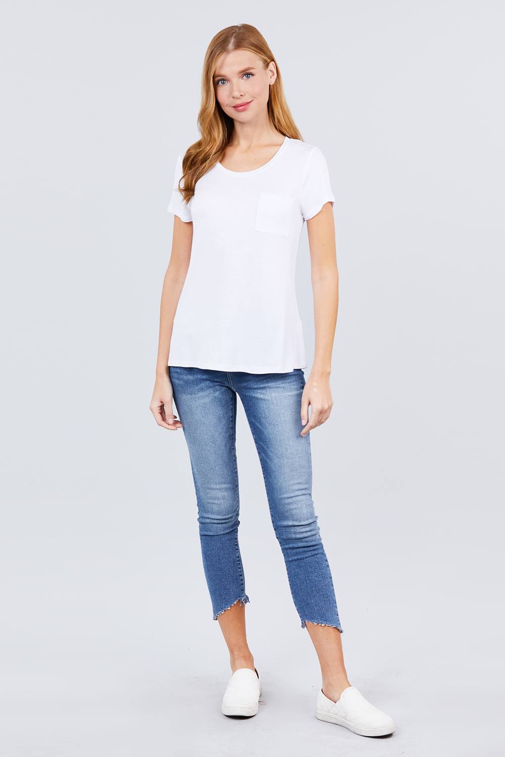 Load image into Gallery viewer, Glow Fashion Boutique Basic White T-Shirt
