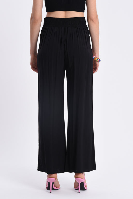 Load image into Gallery viewer, Glow Fashion Boutique Wide Leg Pants with Elastic Waist
