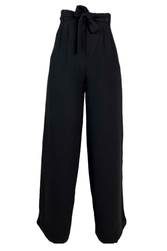 Load image into Gallery viewer, Glow Fashion Boutique Black Wide Leg Trousers

