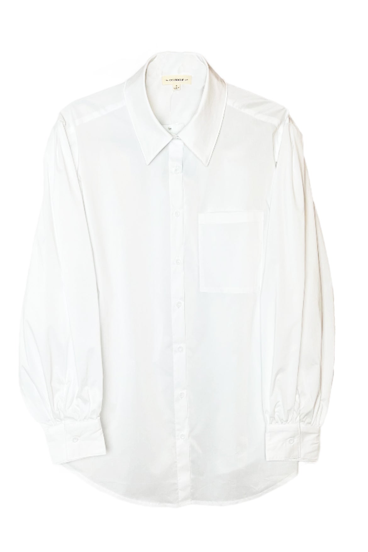 Load image into Gallery viewer, Glow Fashion Boutique White Oversized Button Down Top
