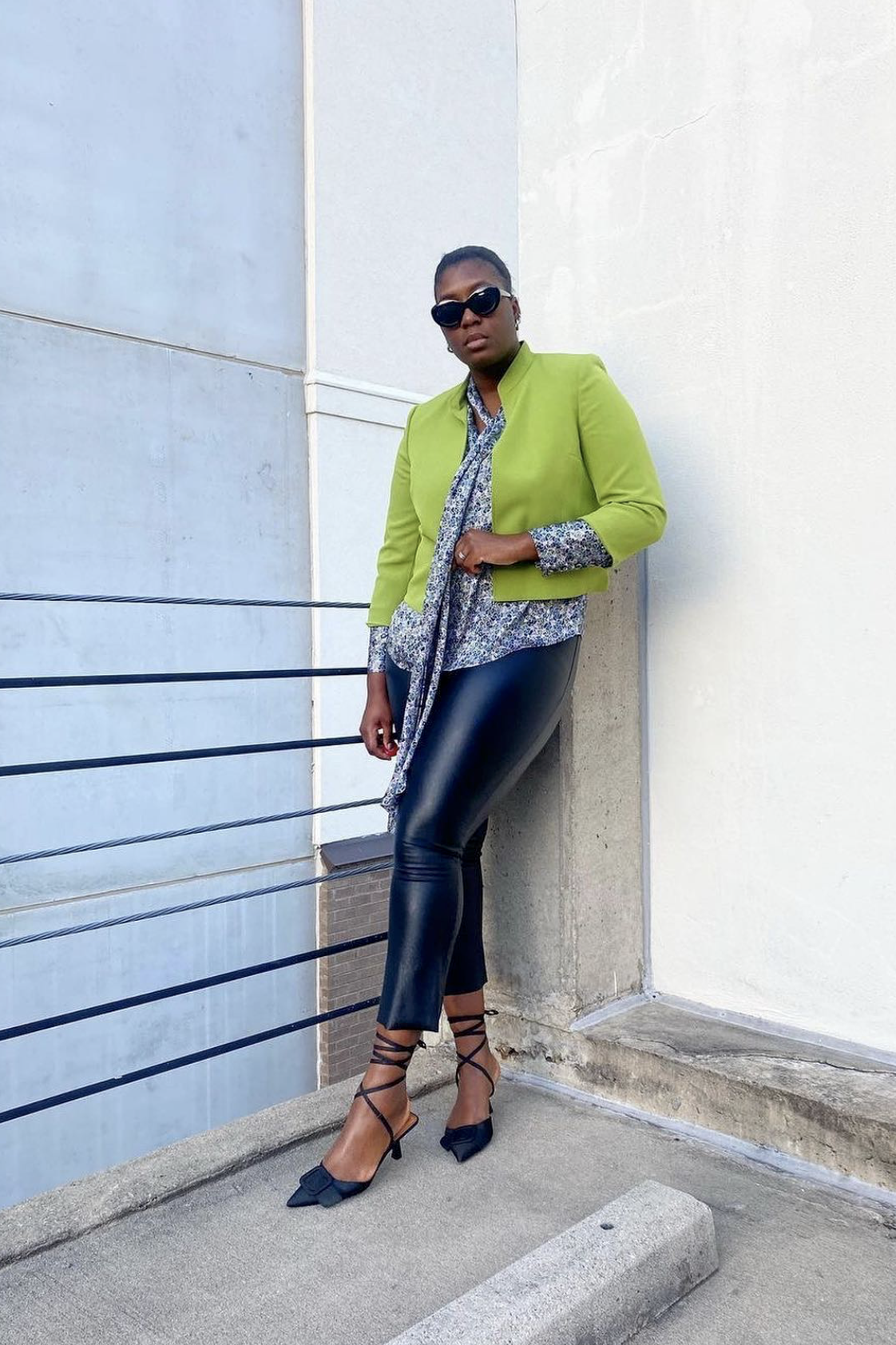 Cropped 2025 leather leggings