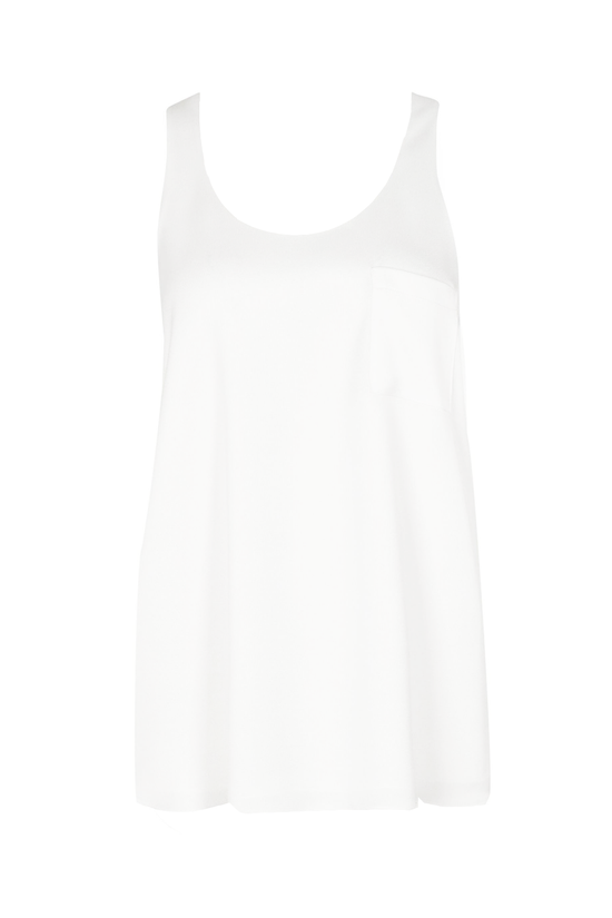 Glow Fashion Boutique White Relaxed Fit Tank Top