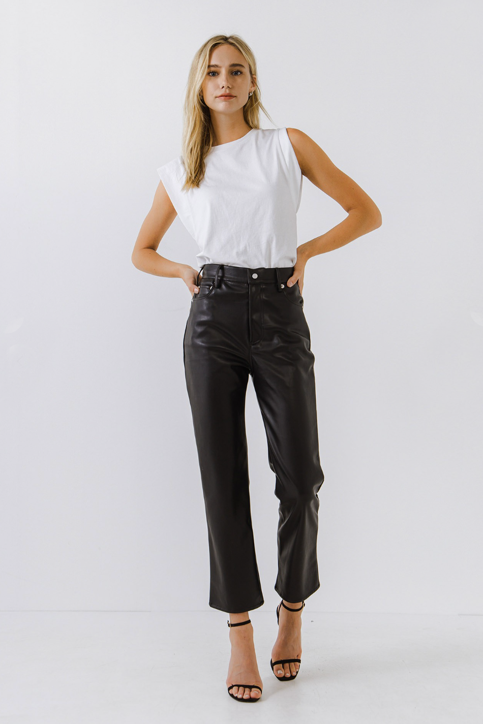 Load image into Gallery viewer, Glow Fashion Boutique Leather Trousers
