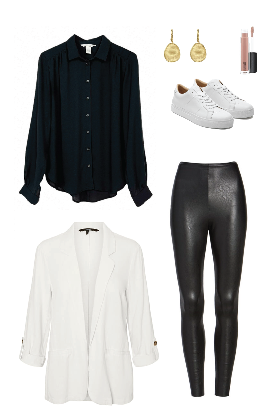 Load image into Gallery viewer, Glow Fashion Boutique black blouse styling ideas
