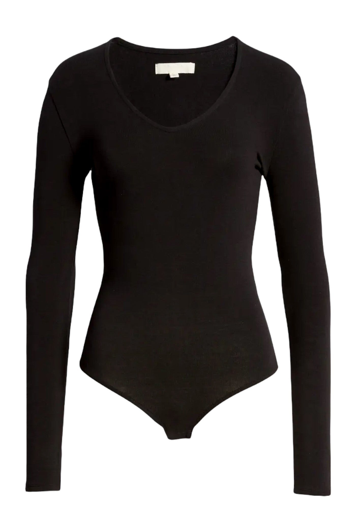Glow Fashion Boutique black long sleeve bodysuit