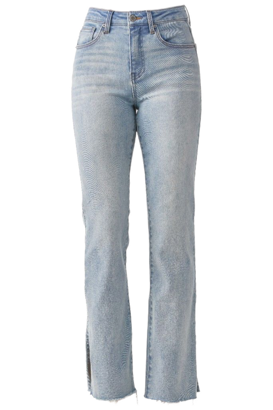Load image into Gallery viewer, Jeans High-Rise Split Hem
