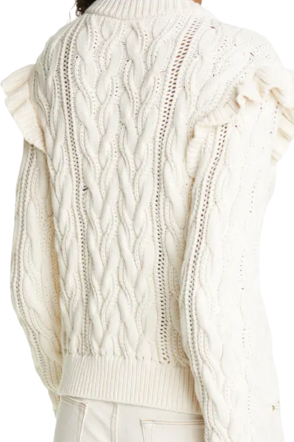 Glow Fashion Boutique Ruffle Shoulder Sweater