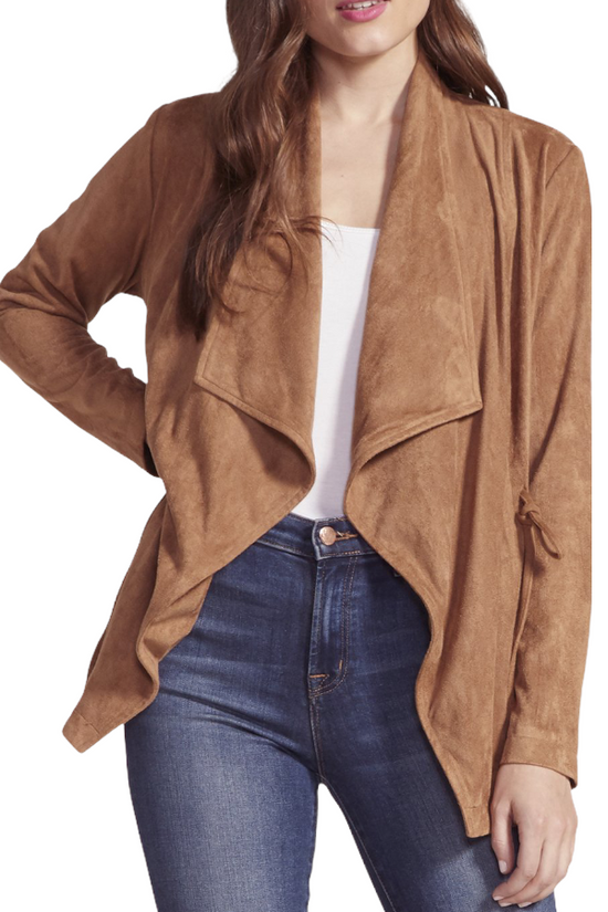 Just Hangin Faux Suede Jacket