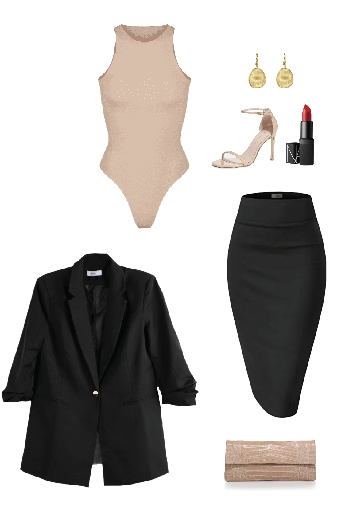 Load image into Gallery viewer, Glow Fashion Boutique Black Pencil Skirt Outfit Ideas
