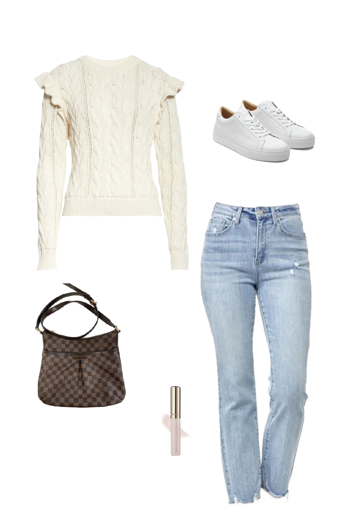 Load image into Gallery viewer, Glow Fashion Boutique White Cable Knit Sweater
