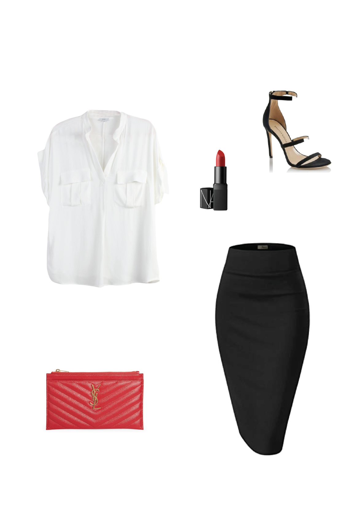 Glow Fashion Boutique white blouse styling for work